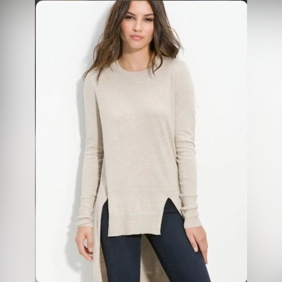 Heed Nordstrom High Low Sweater Tan‎ Size Small - Picture 1 of 13